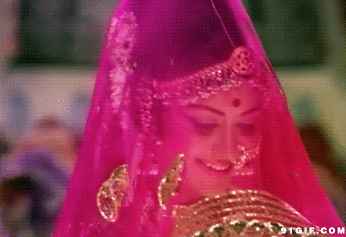 戴面纱的印度美女闪图:面纱