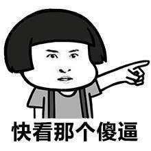 快看那是个傻逼表情图片