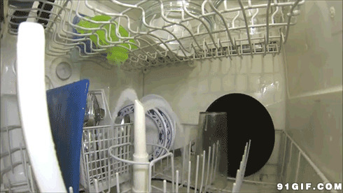 洗碗机内部结构闪图