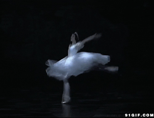 女子芭蕾独舞动态图:芭蕾舞