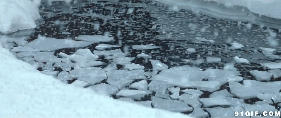 雪山冰河动态图片:冰河