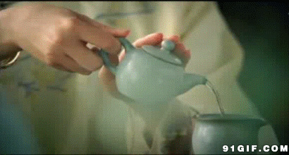 中国古典茶道动态图:喝茶