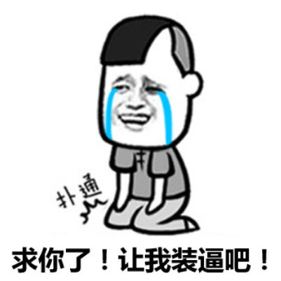 求你了 让我装逼吧表情图片