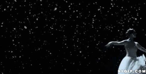 雪中舞蹈唯美图片:下雪