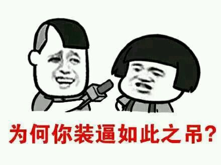 采访 为何你装逼如此之屌表情图片