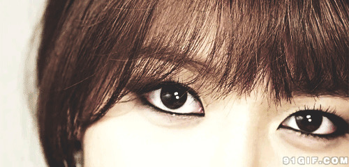 女孩美丽的眼睛闪图:眼睛