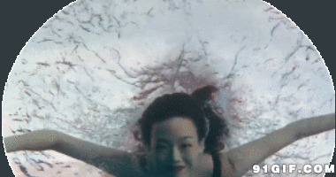 潜水游泳动态图片:游泳