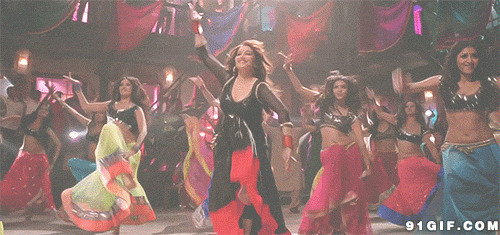 印度女人集体歌舞闪图