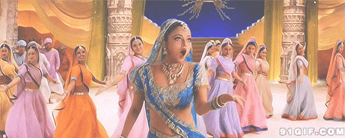 印度女子歌舞动态图:歌舞
