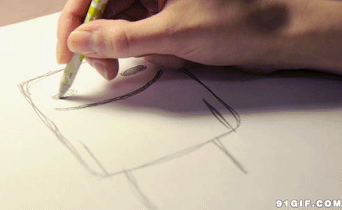 铅笔绘画动态图片:绘画