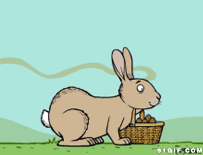 笨笨的小兔子卡通图片