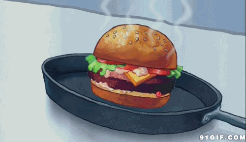 鸡蛋秒变汉堡卡通图片:汉堡