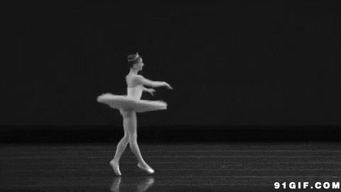 单人芭蕾舞动态图:芭蕾舞