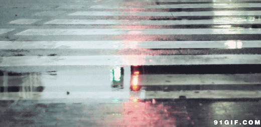 下雨过后的街道gif图:雨后