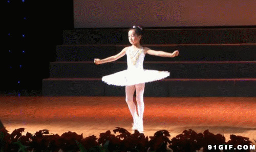 小小芭蕾舞演员动态图