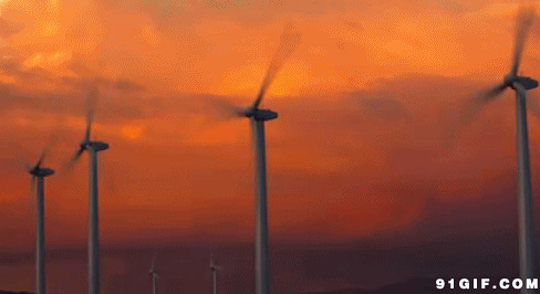 风车发电动态图:风车