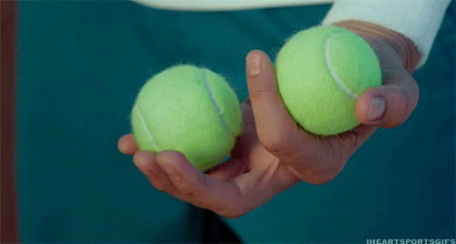 两个网球动态图