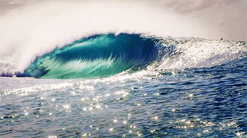 海上巨浪唯美动态图:海浪