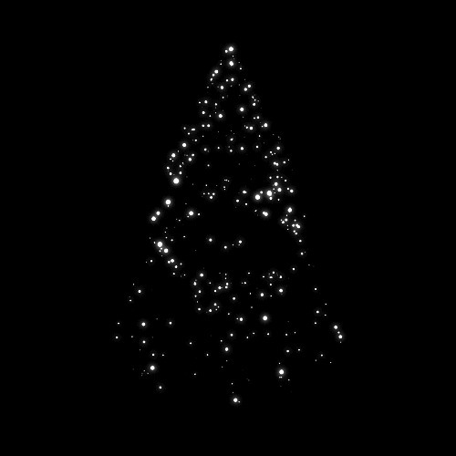 光效粒子圣诞树gif图:光效