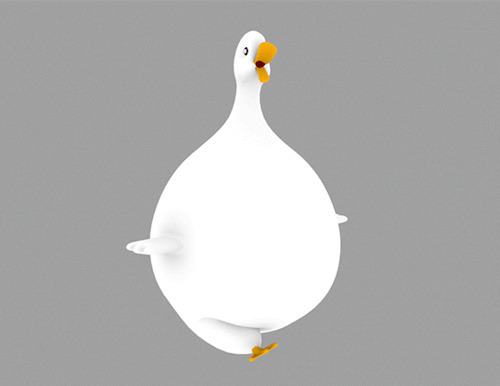 大胖鸭子动画图片