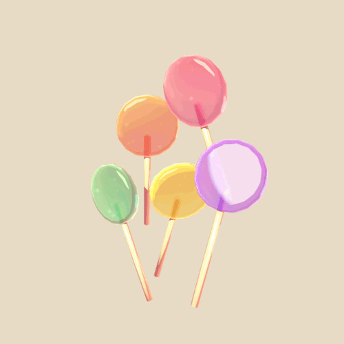 彩色棒棒糖动画图片