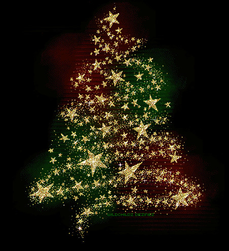 炫目彩灯圣诞树gif素材:圣诞节