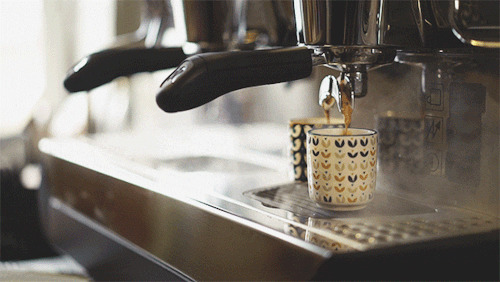 自动咖啡机唯美图片