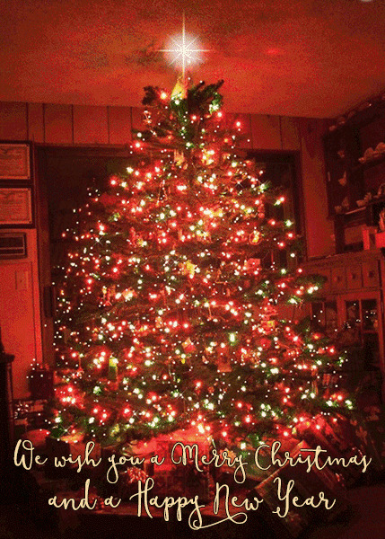 超炫闪亮圣诞树gif图:圣诞节
