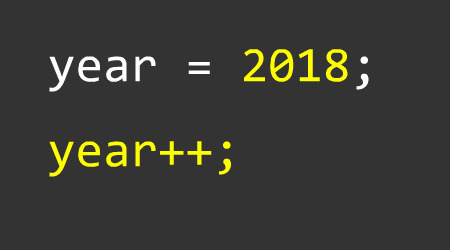2018新年算术题gif图:新年快乐