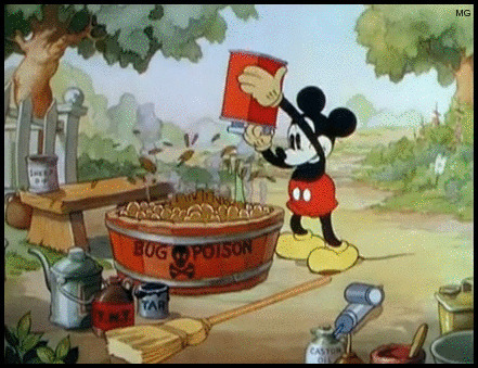 米老鼠倒杀虫剂动画图片:米老鼠