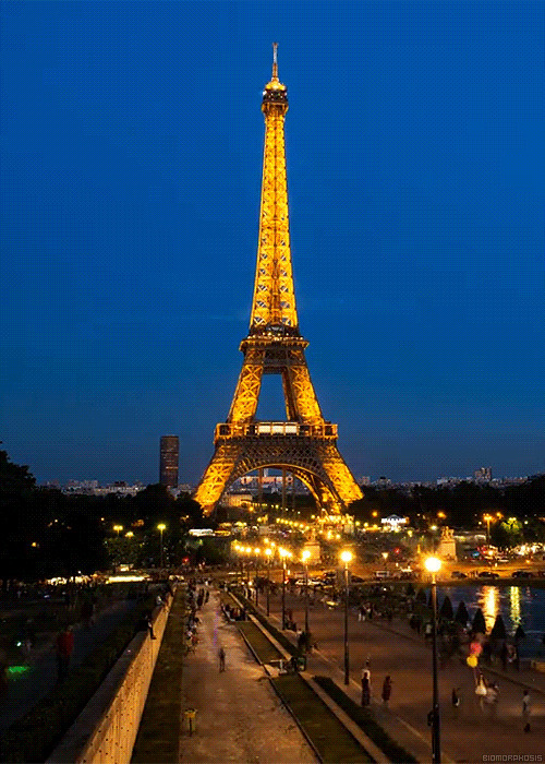巴黎埃菲尔铁塔gif图:铁塔