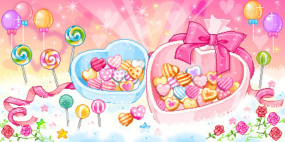 爱心糖果聚会动画图片:糖果