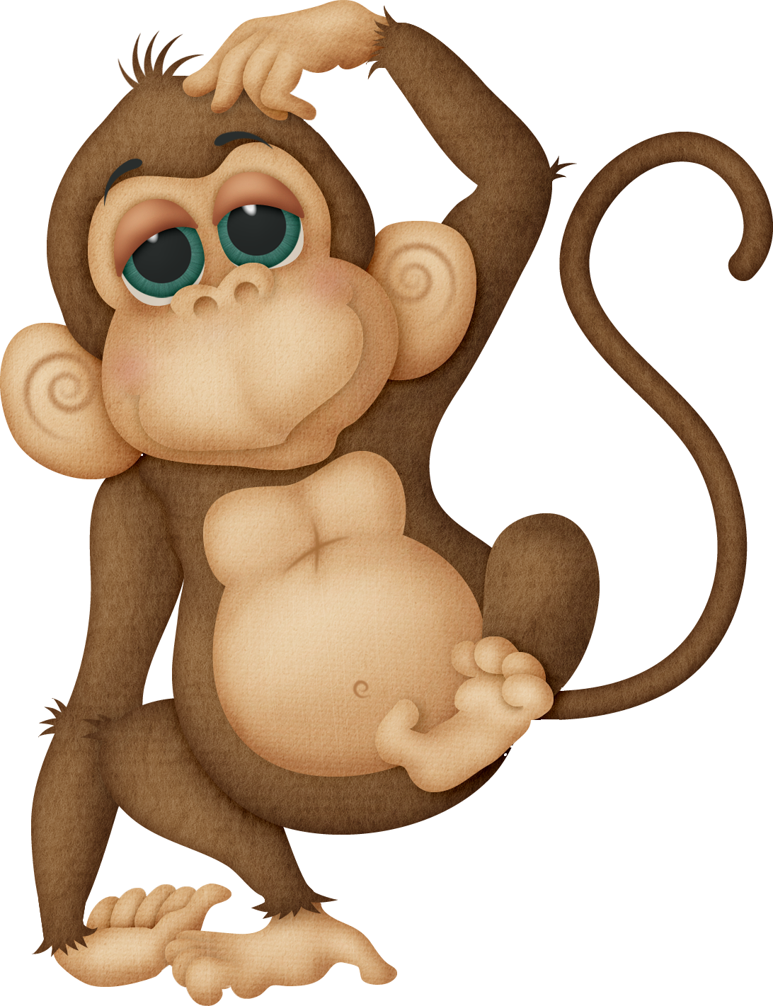 玩具猴子PNG图片