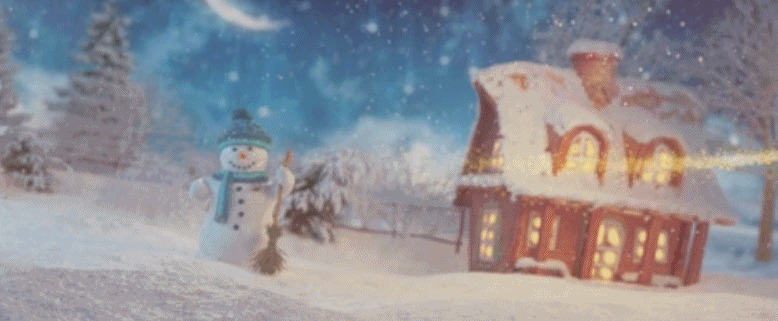 神奇的卡通雪人动态图片:圣诞,雪人