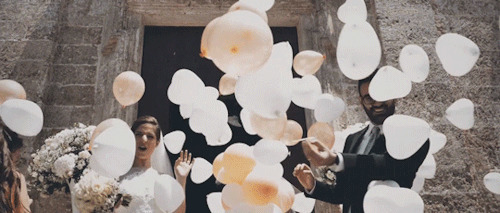 浪漫的气球婚礼动态图片:婚礼,气球