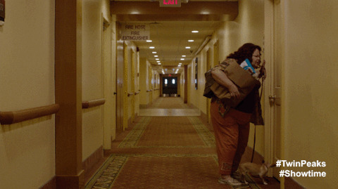 胖女人在宾馆遛狗动态图片