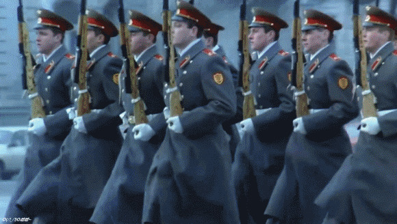 俄罗斯三军仪仗队gif图片:仪仗队