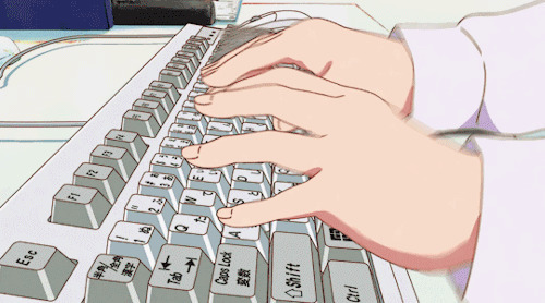 盲打键盘动画图片:键盘