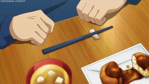 准备就餐动画图片:筷子