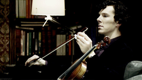 优雅小提琴家gif图:小提琴