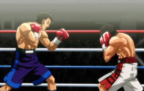 拳击搏斗卡通动态图片:拳击