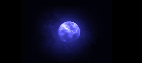 夜晚的月亮动态图:月亮