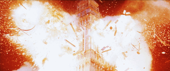 钟楼大爆炸动态图片:爆炸