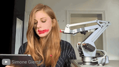 机器人化口红动态图片:机器人