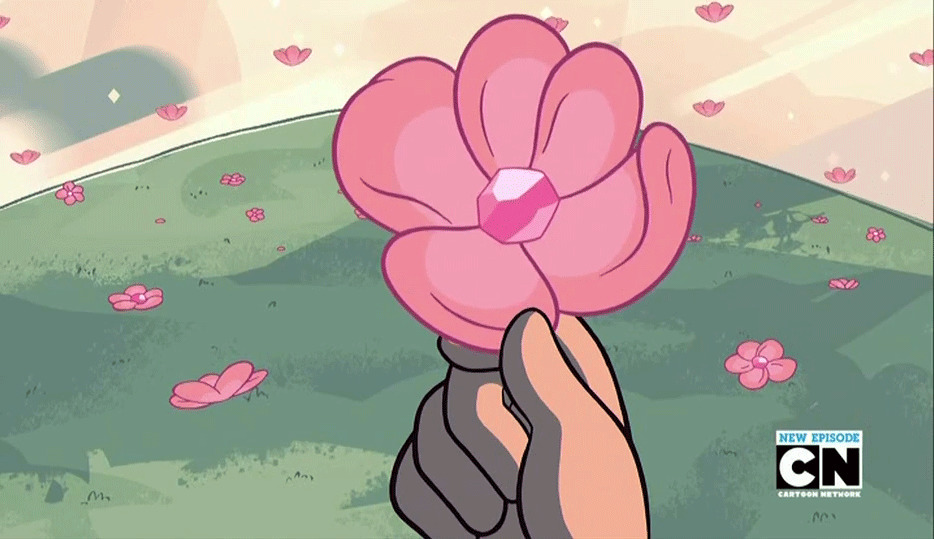 一朵花动画图片