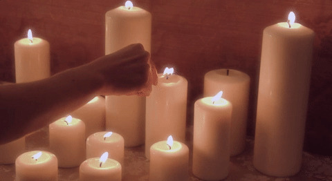 点蜡烛动态图片素材:蜡烛