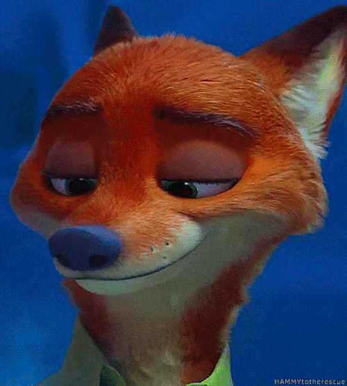 一只可爱狐狸动画图片:狐狸