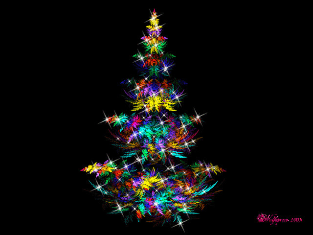 五彩绚丽圣诞树gif图片:圣诞树