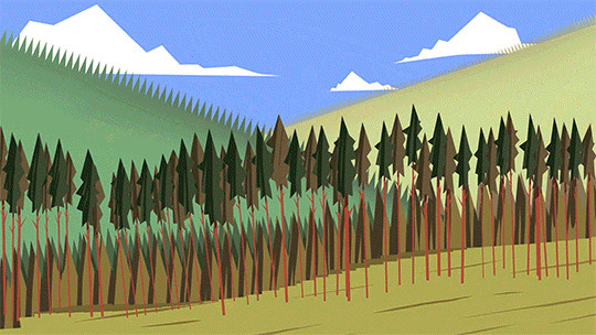 森林大火动画图片:火灾