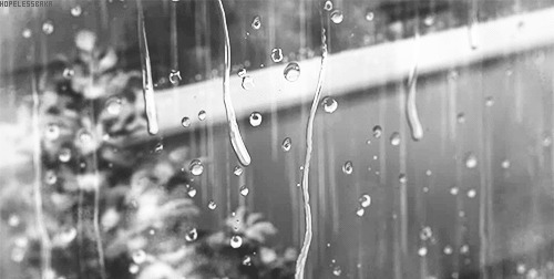 玻璃上的雨水动画图片